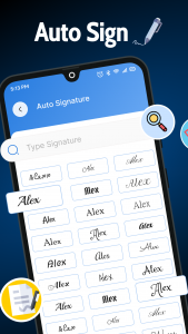اسکرین شات 3 برنامه Signature Maker: Sign Creator