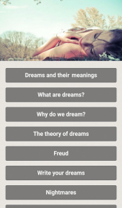 اسکرین شات برنامه Dreams and their meanings 3