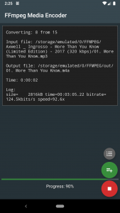 اسکرین شات 3 برنامه FFmpeg Media Encoder