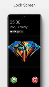 اسکرین شات برنامه Diamond Lock Screen 1