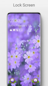 اسکرین شات 1 برنامه Flower Lock Screen