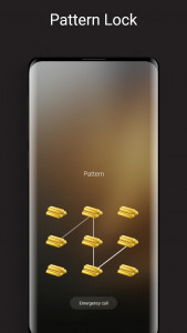 اسکرین شات برنامه Pure Gold Lock Screen 4