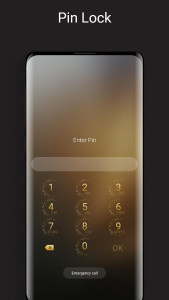 اسکرین شات برنامه Pure Gold Lock Screen 3