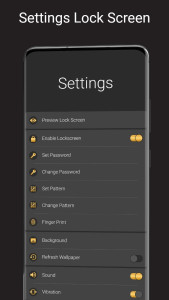 اسکرین شات 5 برنامه Pure Gold Lock Screen