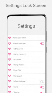 اسکرین شات برنامه Love Heart Lock Screen 5