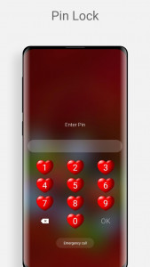 اسکرین شات 3 برنامه Love Heart Lock Screen