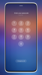 اسکرین شات برنامه Lock Screen for OS 18 Style 4