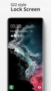 اسکرین شات برنامه Lock Screen S22 Style 1
