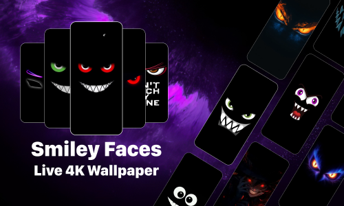 اسکرین شات 1 برنامه Smiley Faces: Silly Wallpaper