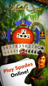 اسکرین شات بازی Hardwood Spades: Play online 1