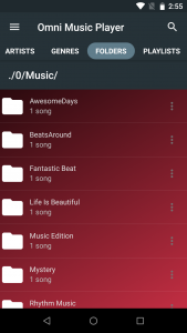 اسکرین شات برنامه Music Player 4