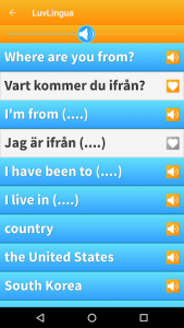 اسکرین شات برنامه Learn Swedish - Language Learning App 3