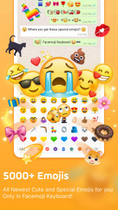 اسکرین شات برنامه Facemoji AI Emoji Keyboard 2