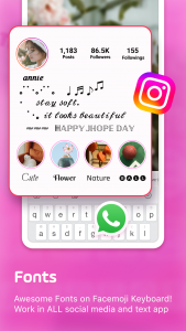 اسکرین شات برنامه Facemoji AI Emoji Keyboard 4