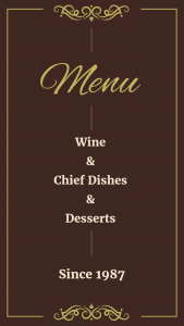 اسکرین شات 3 برنامه Vintage Design - Menu and Logo