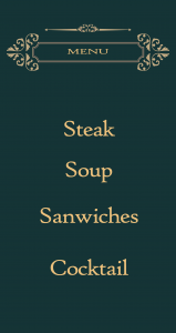 اسکرین شات 7 برنامه Vintage Design - Menu and Logo