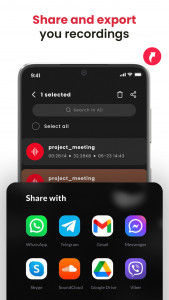 اسکرین شات 4 برنامه HQ Recorder - Record Audio