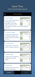 اسکرین شات 4 برنامه Website Builder for Android