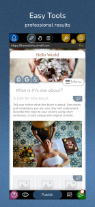اسکرین شات 3 برنامه Website Builder for Android