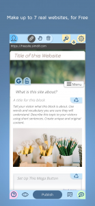 اسکرین شات 2 برنامه FreeSite - Website Maker