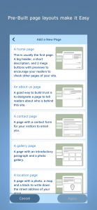 اسکرین شات 3 برنامه FreeSite - Website Maker