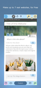 اسکرین شات 2 برنامه FreeSite - Website Maker