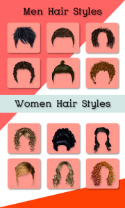 اسکرین شات برنامه Hair Style Changer 2