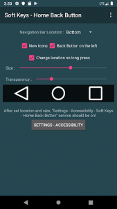 اسکرین شات برنامه Simple Control (SoftKey) - Home Back Button 3