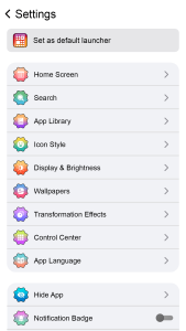 اسکرین شات 4 برنامه Simple Home Screen Launcher