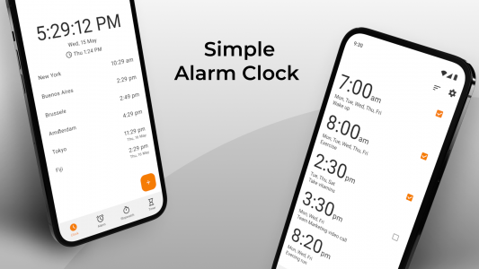 اسکرین شات برنامه Simple Clock - Alarm & Timer 7