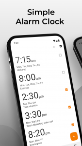 اسکرین شات برنامه Simple Clock - Alarm & Timer 1
