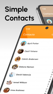 اسکرین شات 1 برنامه Simple Contacts