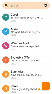 اسکرین شات 8 برنامه Simple SMS Messenger