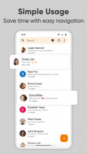 اسکرین شات برنامه Simple SMS Messenger 2