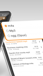 اسکرین شات 4 برنامه Simple Voice Recorder