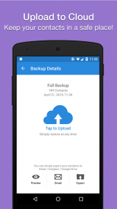 اسکرین شات 4 برنامه Easy Contacts Backup & Restore
