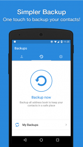 اسکرین شات 1 برنامه Easy Contacts Backup & Restore