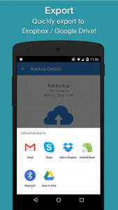 اسکرین شات 3 برنامه Easy Contacts Backup & Restore
