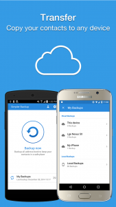 اسکرین شات برنامه Easy Contacts Backup & Restore 6