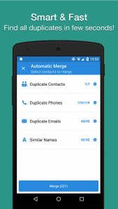 اسکرین شات 2 برنامه Easy Contacts Cleaner