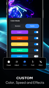 اسکرین شات 7 برنامه Live Wallpaper - Magic Fluids