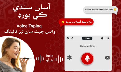 اسکرین شات 2 برنامه Sindhi Keyboard - سنڌي کی بورڈ