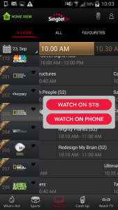 اسکرین شات برنامه Singtel TV GO 5