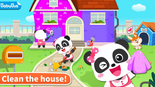 اسکرین شات بازی Baby Panda' s House Cleaning 1