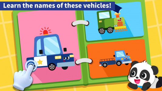 اسکرین شات بازی Baby Panda's Book of Vehicles 2