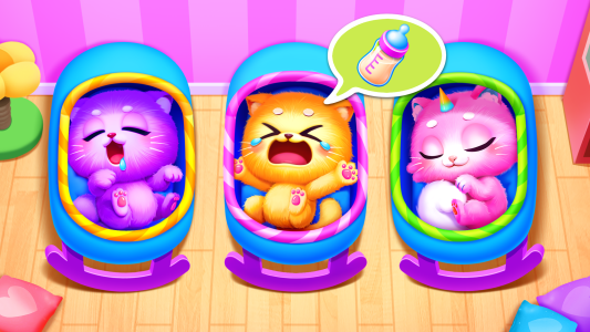 اسکرین شات 1 بازی Little Panda: Baby Cat Daycare