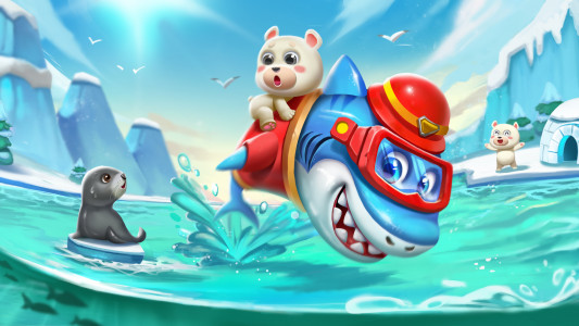 اسکرین شات بازی Little Panda: Shark Family 6