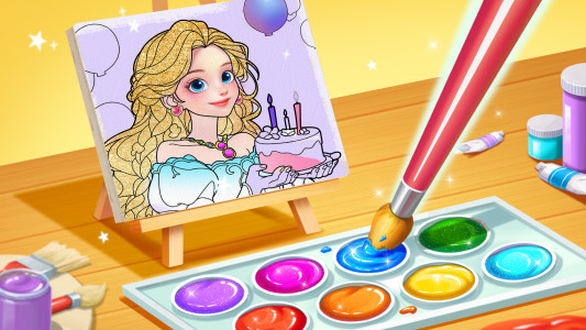 اسکرین شات 1 بازی Princess Game Fantasy Coloring