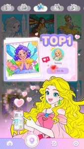 اسکرین شات 2 بازی Princess Game Fantasy Coloring