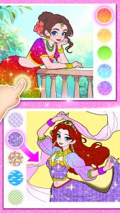 اسکرین شات 6 بازی Princess Game Fantasy Coloring